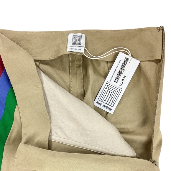 Chic Tan Wide Leg Pants with Multicolor Stripes - Picture 5 of 14